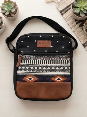 Tracker Navajo Style Messenger Crossbody Bag